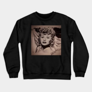 INK PEN PORTRAIT OF LUCILLE BALL Crewneck Sweatshirt